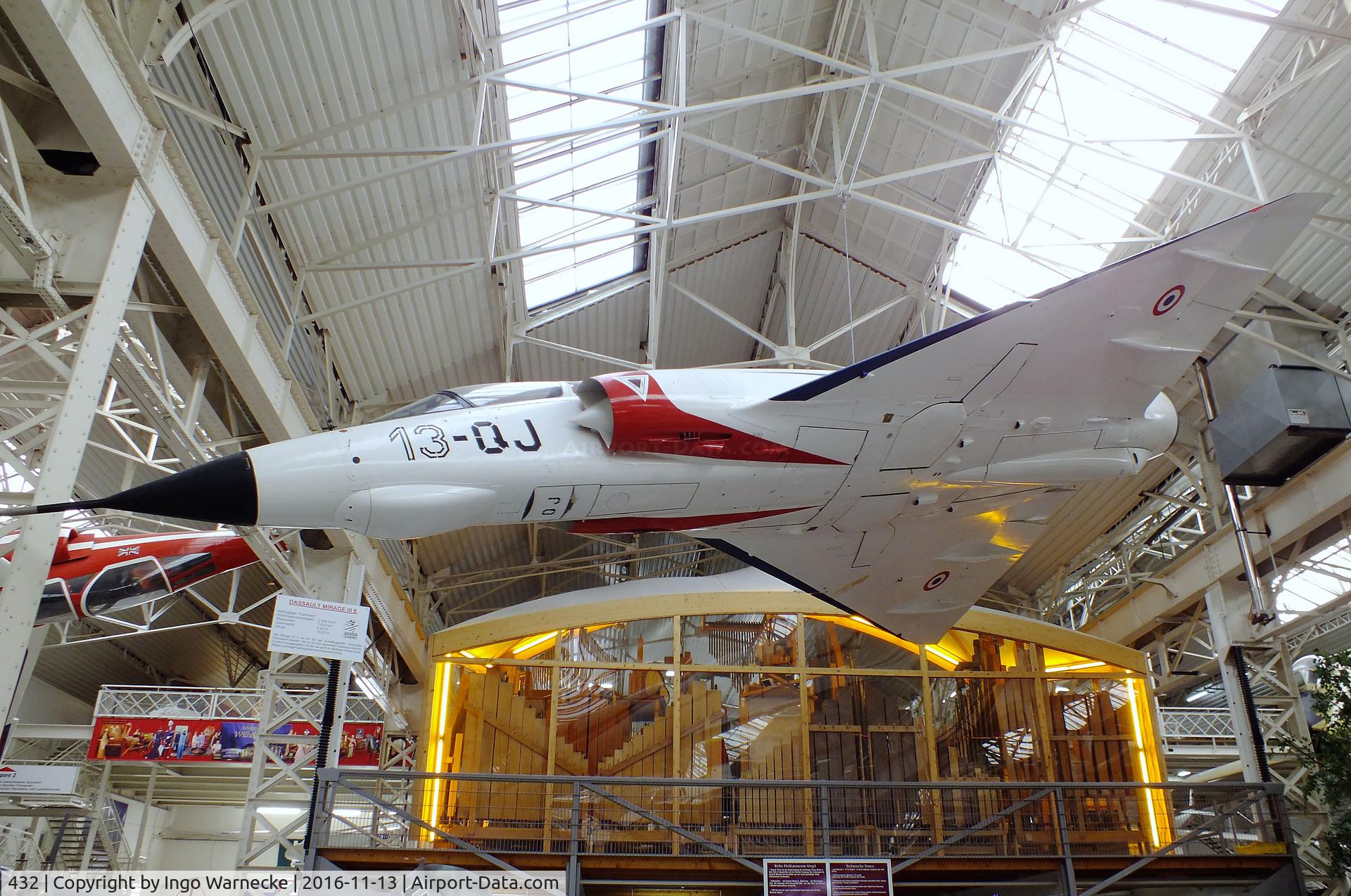 432, Dassault Mirage IIIE C/N 432, Dassault Mirage III E at the Technik-Museum, Speyer
