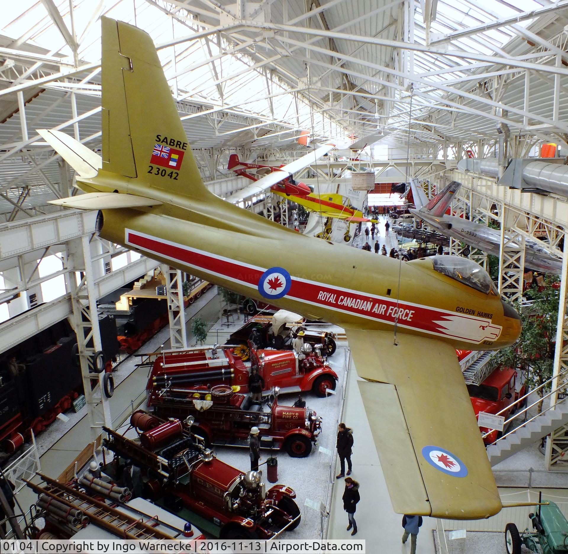 01 04, Canadair CL-13B Sabre 6 C/N S6-1613, Canadair CL-13B Sabre 6 (F-86) at the Technik-Museum, Speyer