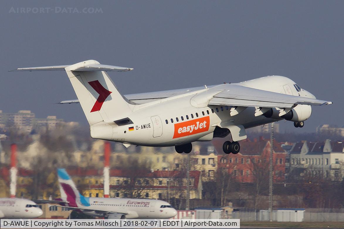 D-AWUE, 1986 British Aerospace BAe.146-200 C/N E2050, Operating for easyJet since January 2018