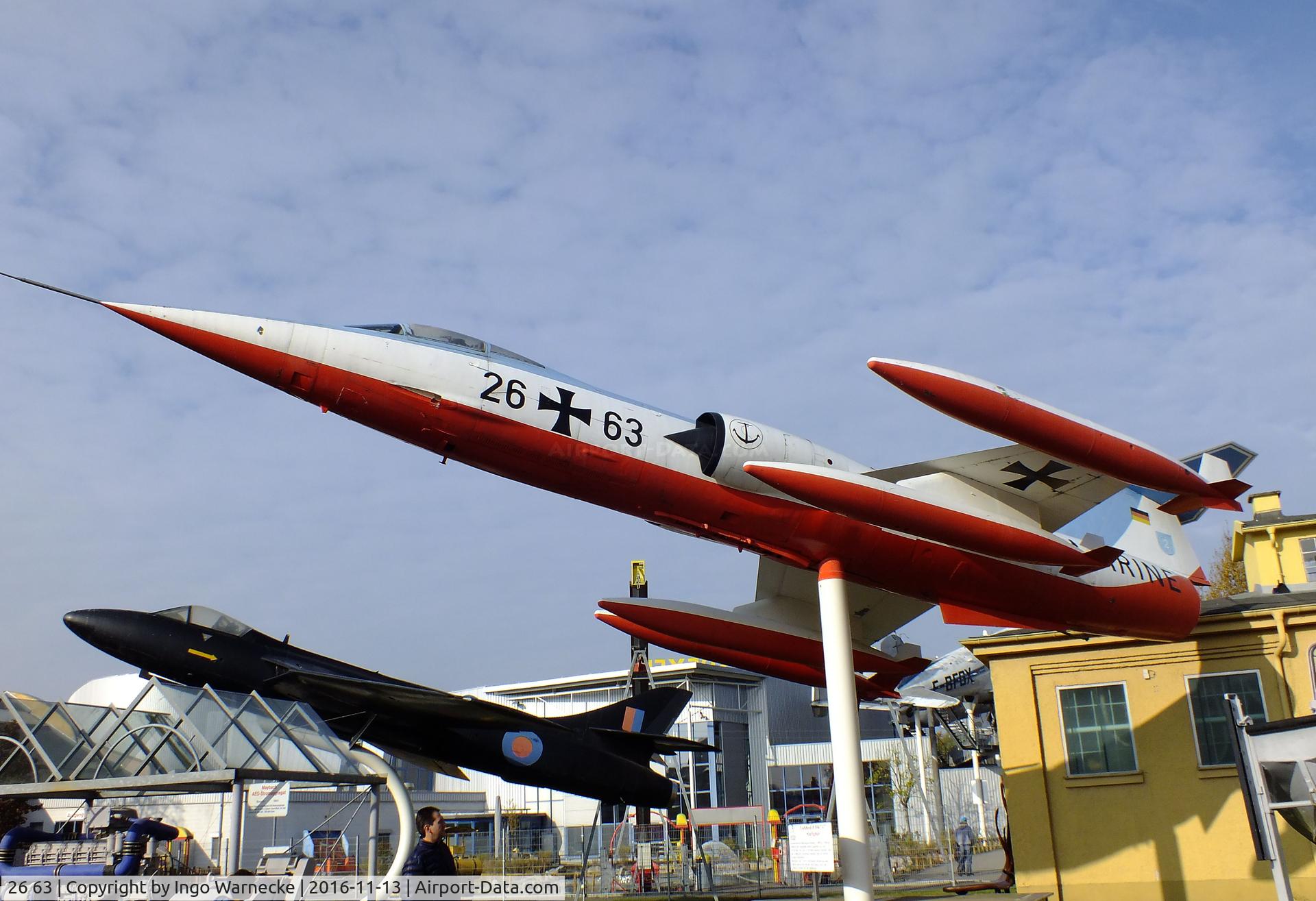 26 63, 1963 Lockheed F-104G Starfighter C/N 683-7409, Lockheed F-104G Starfighter at the Technik-Museum, Speyer