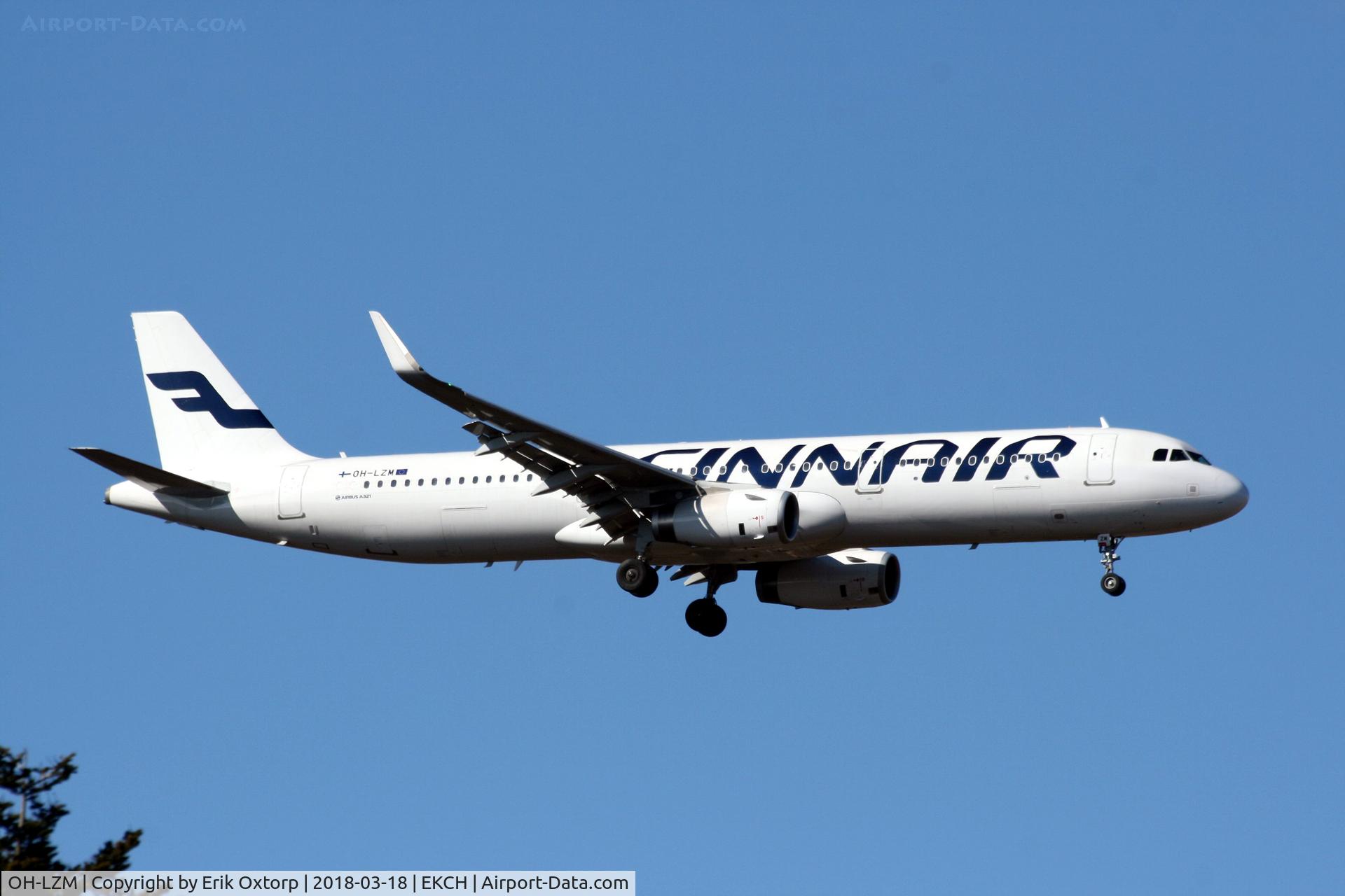 OH-LZM, 2017 Airbus A321-231 C/N 7552, OH-LZM landing rw 04L