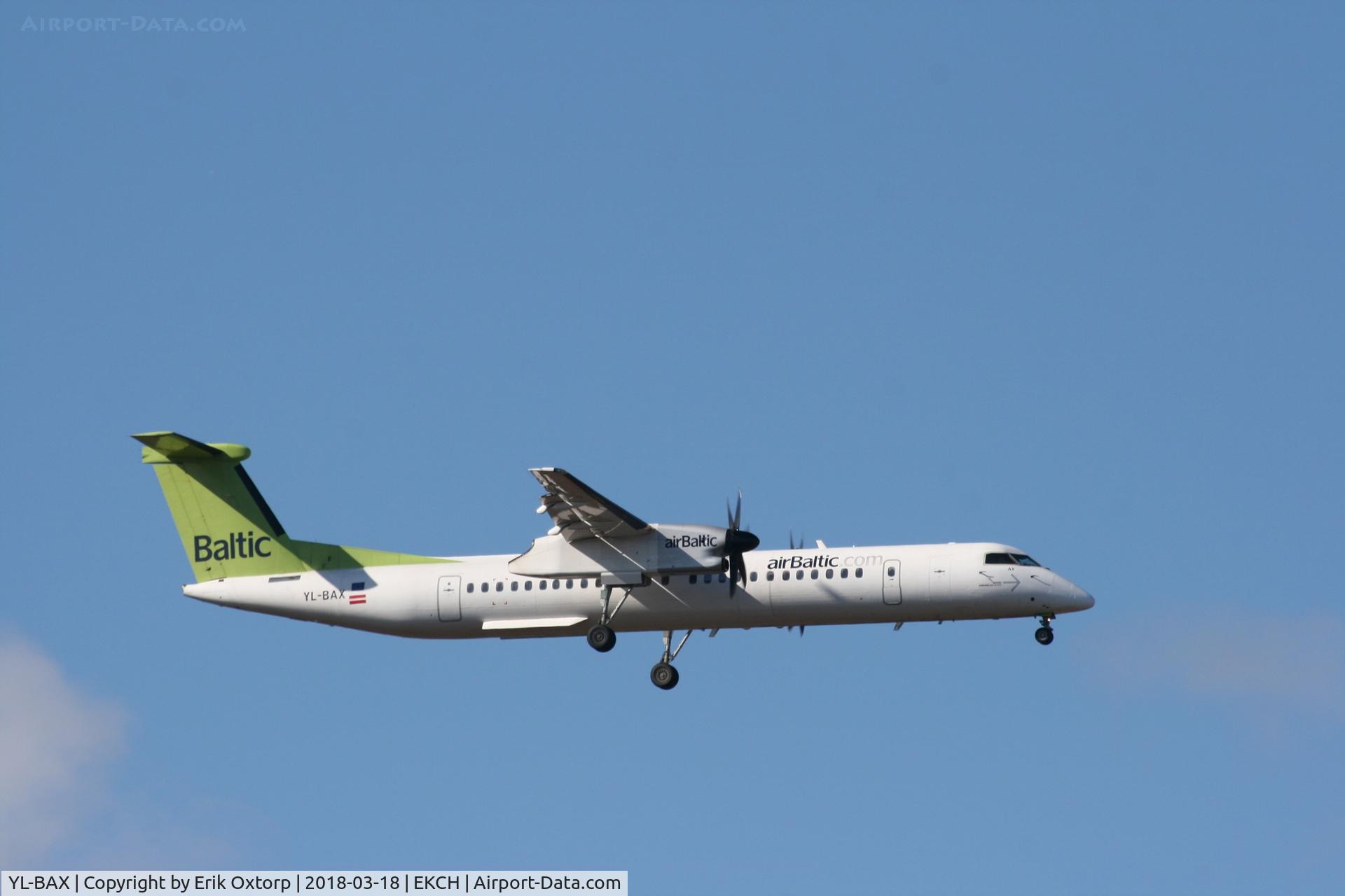 YL-BAX, 2010 De Havilland Canada DHC-8-402Q Dash 8 C/N 4324, YL-BAX landing rw 04L
