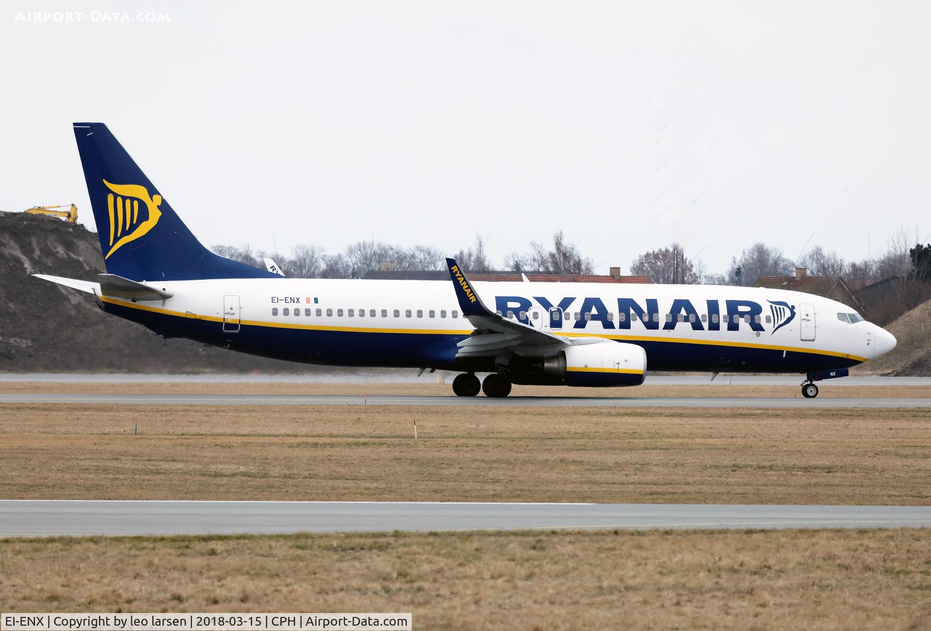EI-ENX, 2010 Boeing 737-8AS C/N 40305, Copenhagen 15.3.2018