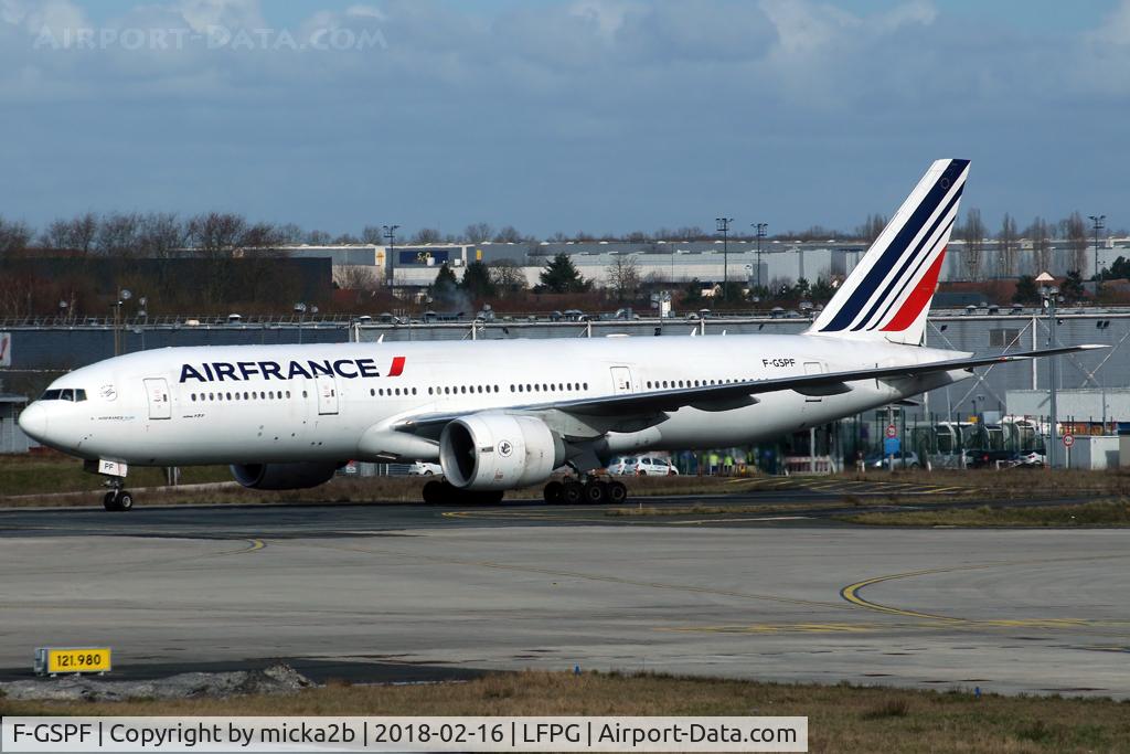 F-GSPF, 1999 Boeing 777-228/ER C/N 29007, Taxiing