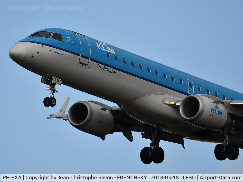 PH-EXA, 2013 Embraer 190LR (ERJ-190-100LR) C/N 19000655, from Amsterdam landng runway 29