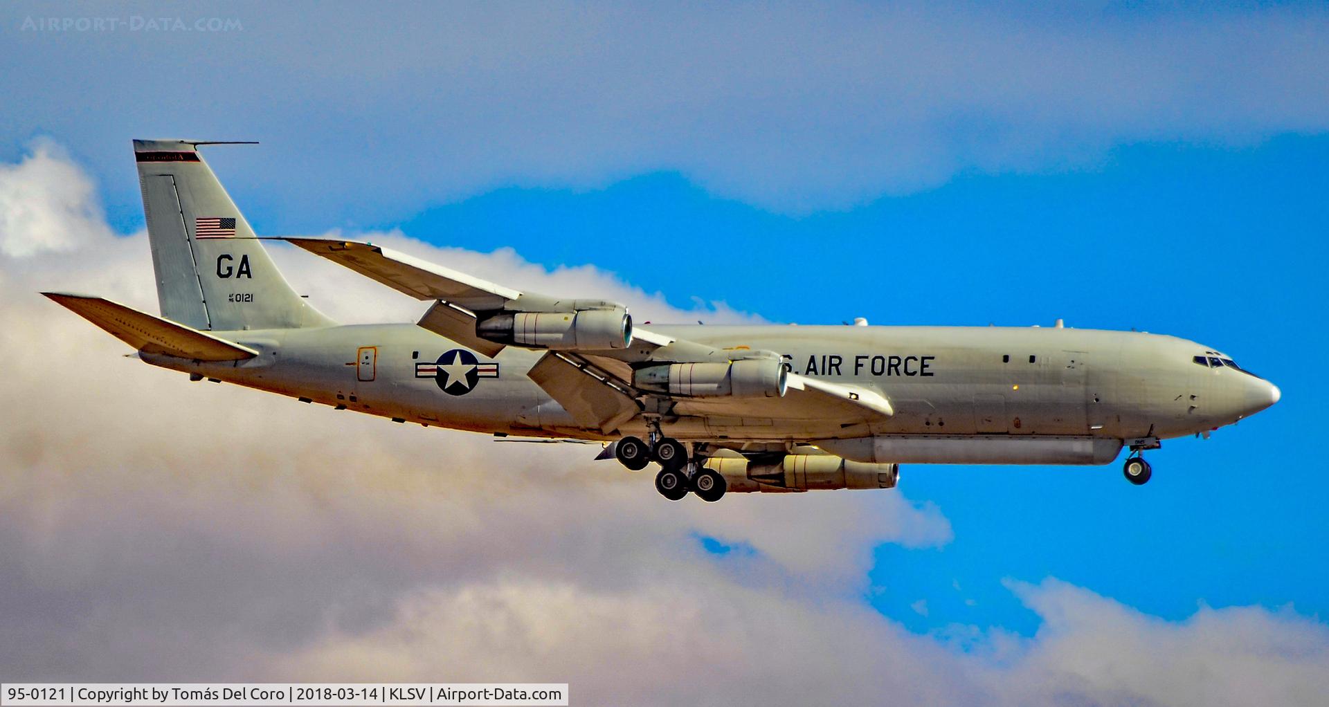 95-0121, 1968 Northrop Grumman E-8C J-STARS C/N P-8, 95-0121 E-8C J-STARS C/N P-8 
Boeing 707-321C 

Las Vegas - Nellis AFB (LSV / KLSV)
USA - Nevada, March 14, 2018
Photo: TDelCoro
