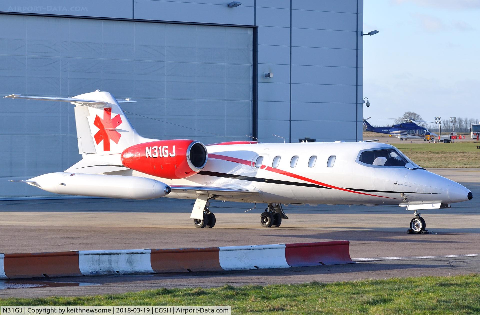 N31GJ, 1976 Gates Learjet 36A C/N 022, Parked all day !