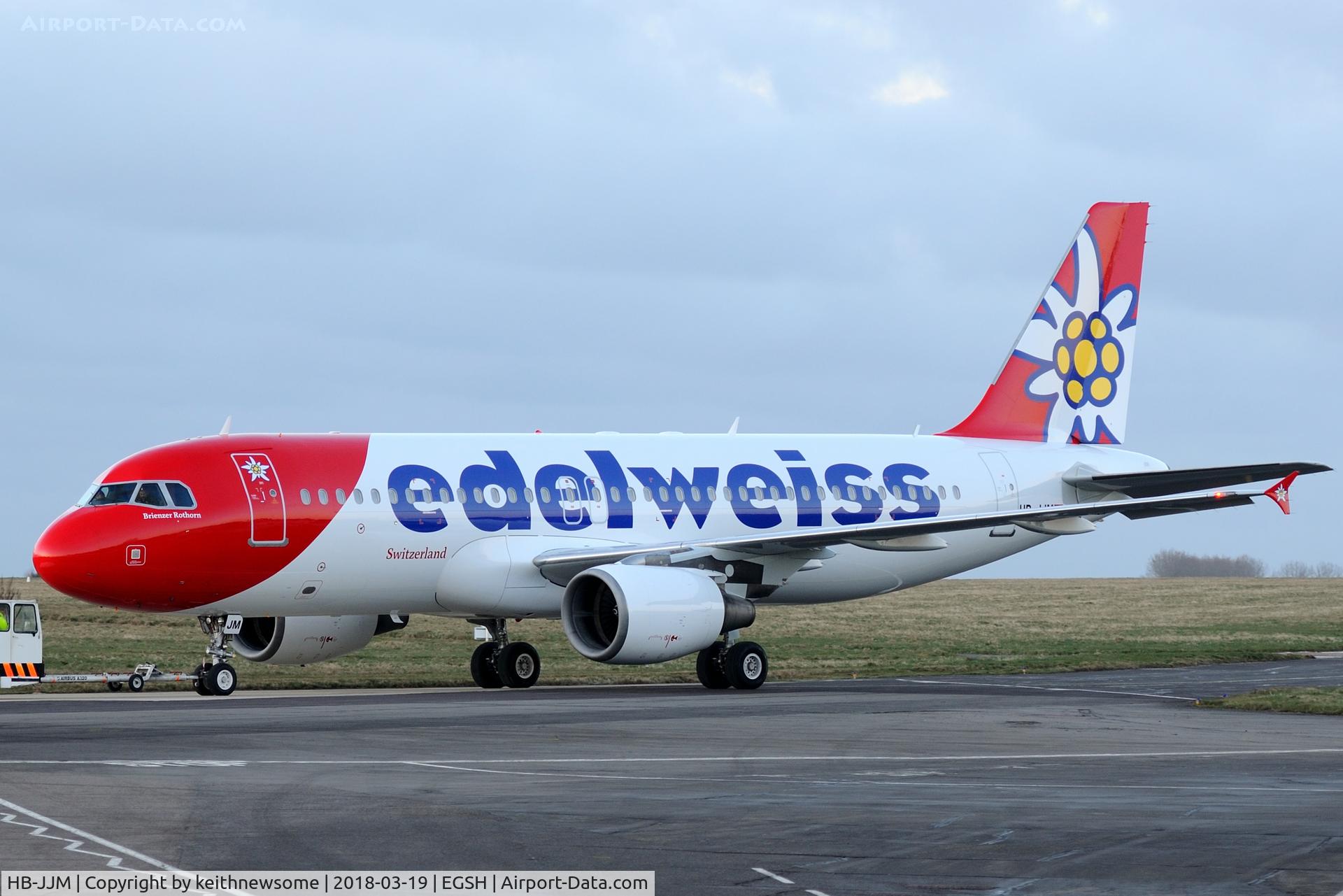 HB-JJM, 2005 Airbus A320-214 C/N 2627, Removed from spray shop with Edelweiss colour scheme.