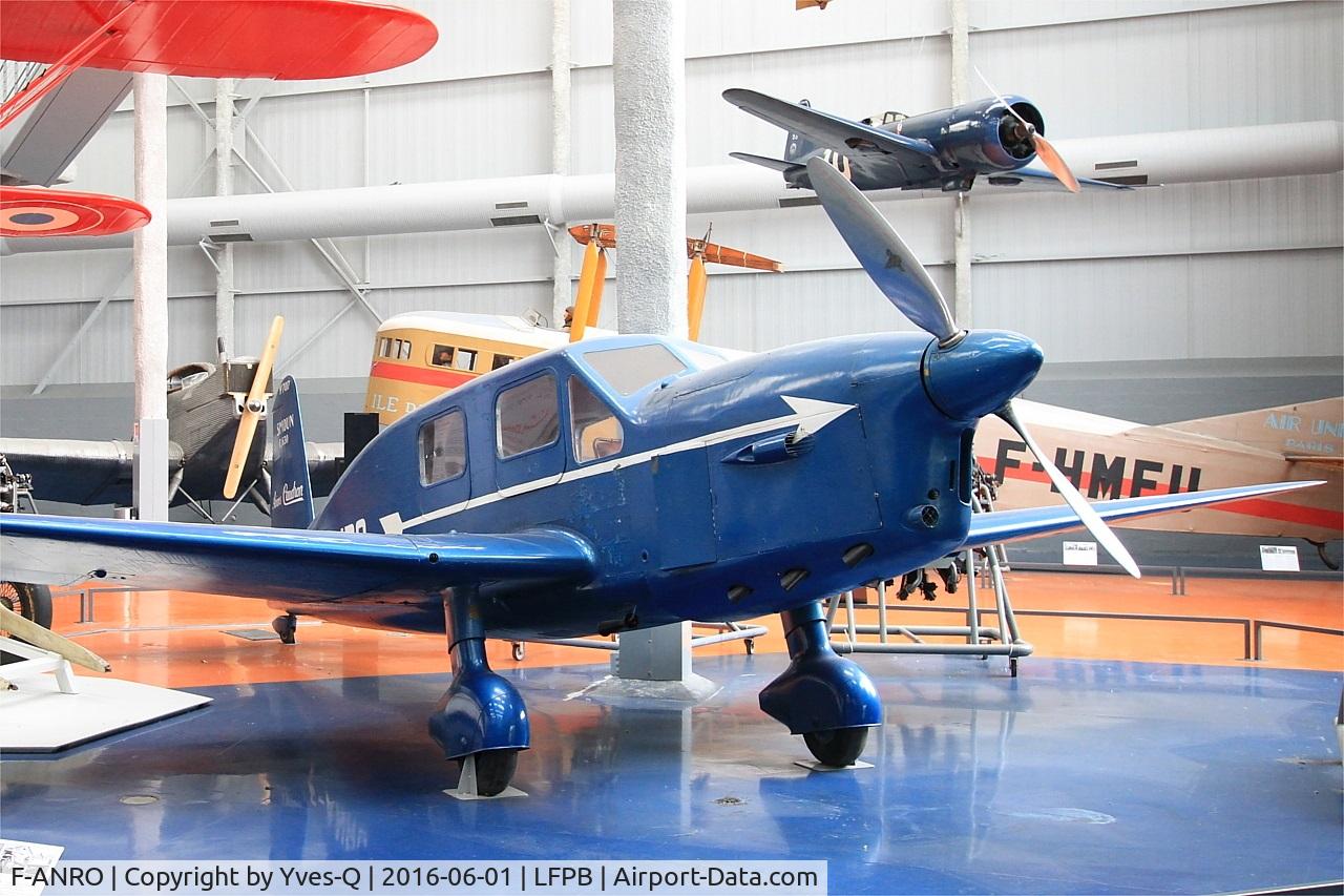 F-ANRO, Caudron C.635M Simoun C/N 15/7017, Caudron C.635M Simoun, Exibited at Air & Space Museum Paris-Le Bourget (LFPB)