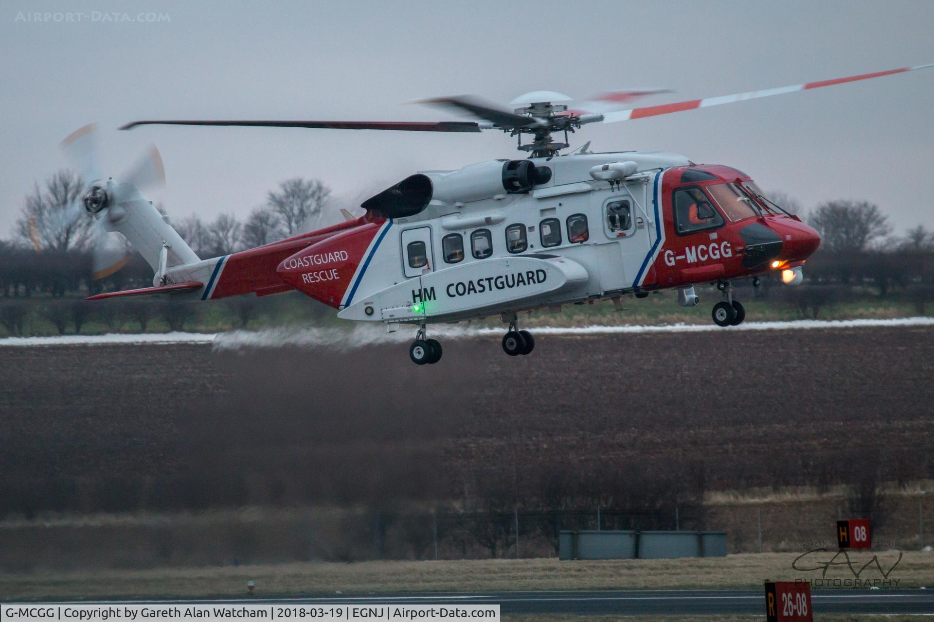 G-MCGG, 2014 Sikorsky S-92A C/N 920225, Coastguard G-MCGG Operating out of Humberside (Not usual home base)