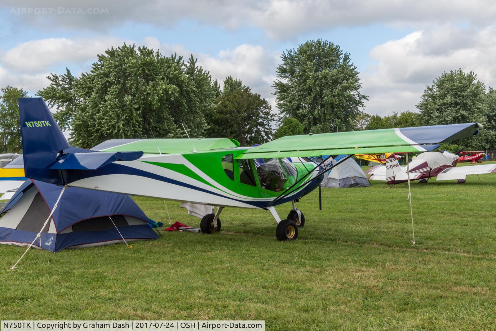N750TK, 2014 Zenith STOL CH-750 C/N 75-7953, Zenith CH 750 N750TK at EAA AirVenture 2017, Oshkosh, Wisconsin