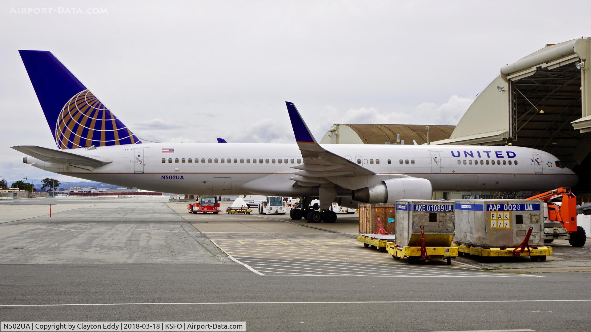 N502UA, 1989 Boeing 757-222 C/N 24623, SFO 2018.