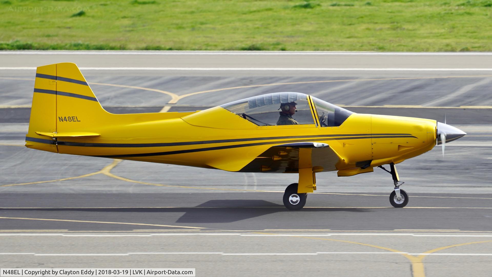 N48EL, 2004 Sequoia F-8L Falco C/N 1363, Livermore Airport California 2018.