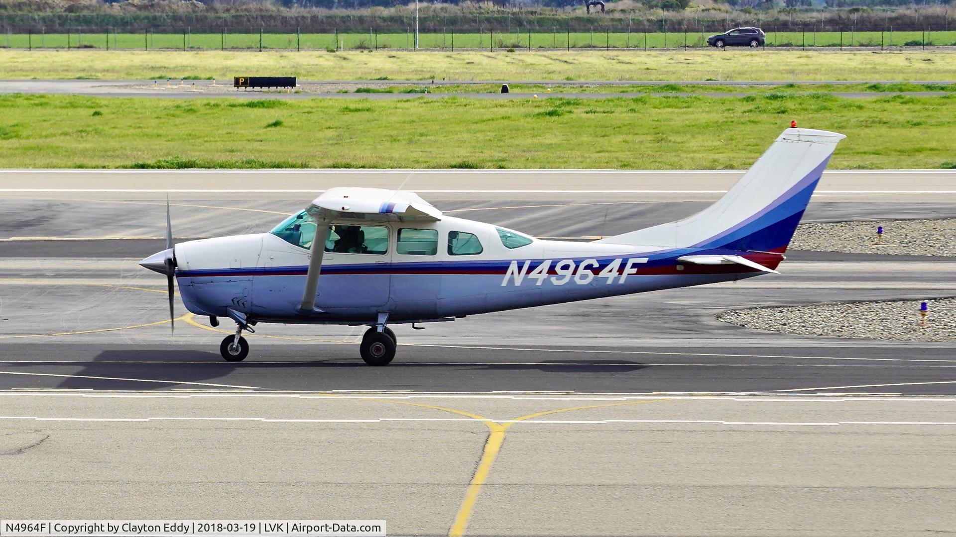 N4964F, 1966 Cessna TU206B Turbo Super Skywagon C/N U206-0664, Livermore Airport California 2018.