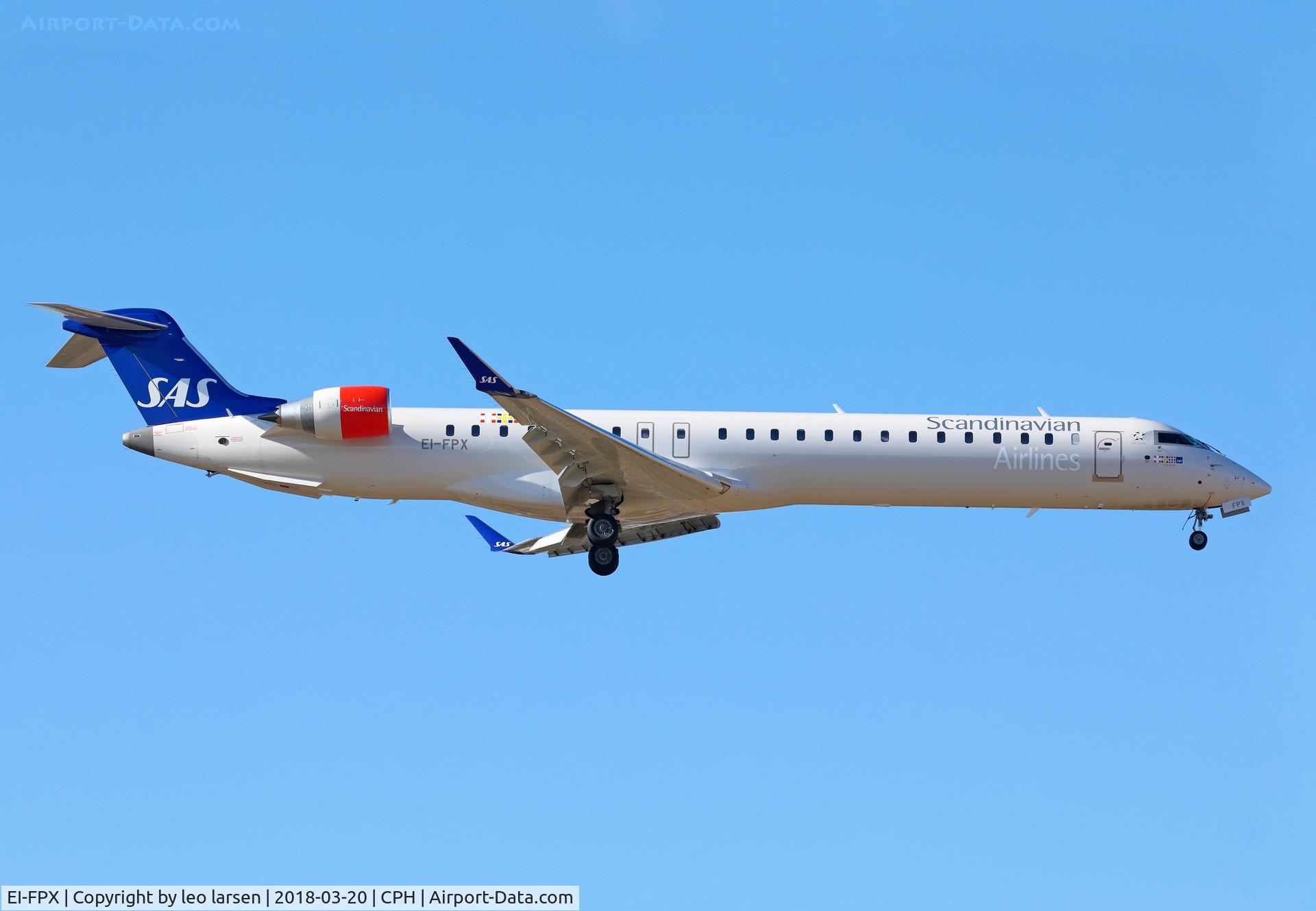 EI-FPX, 2017 Bombardier CRJ-900LR (CL-600-2D24) C/N 15444, Copenhagen 20.3.2018 app to R-04L
