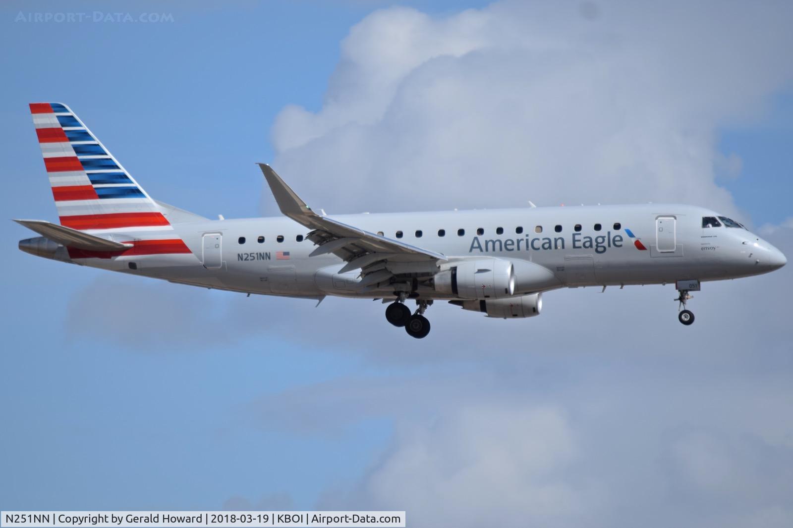 N251NN, 2017 Embraer 175LR (ERJ-170-200LR) C/N 17000641, Landing RWY 10l.