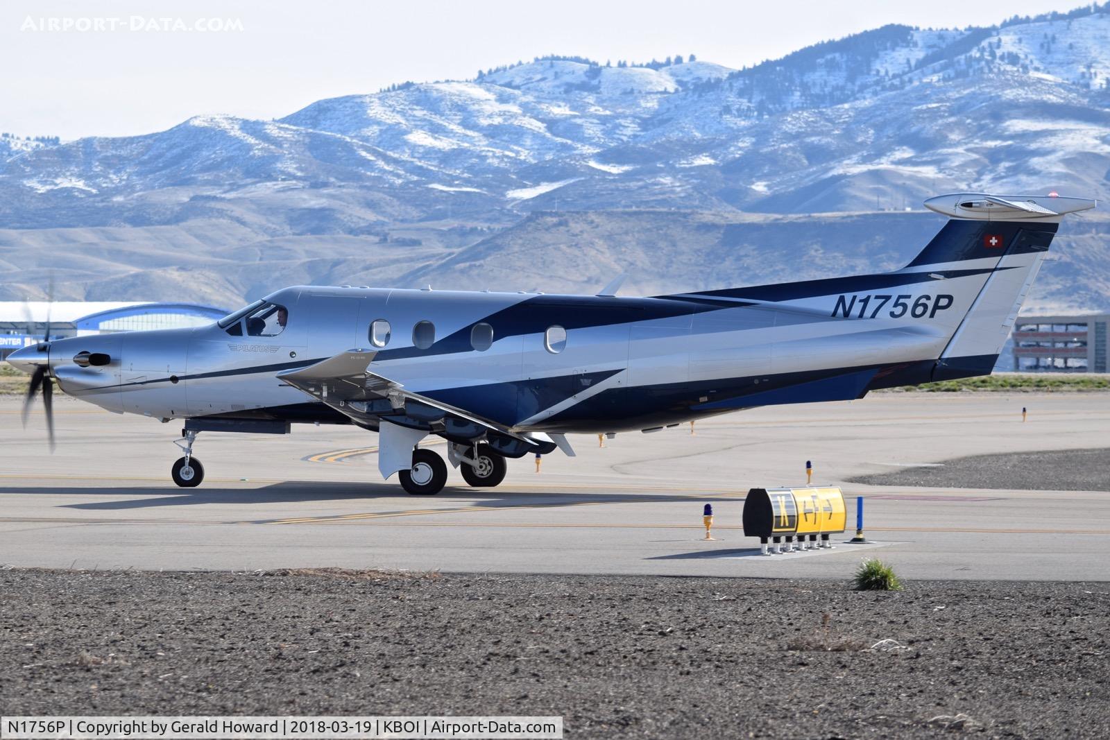 N1756P, 2017 Pilatus PC-12/47E C/N 1756, Taxiing to RWY 10R.