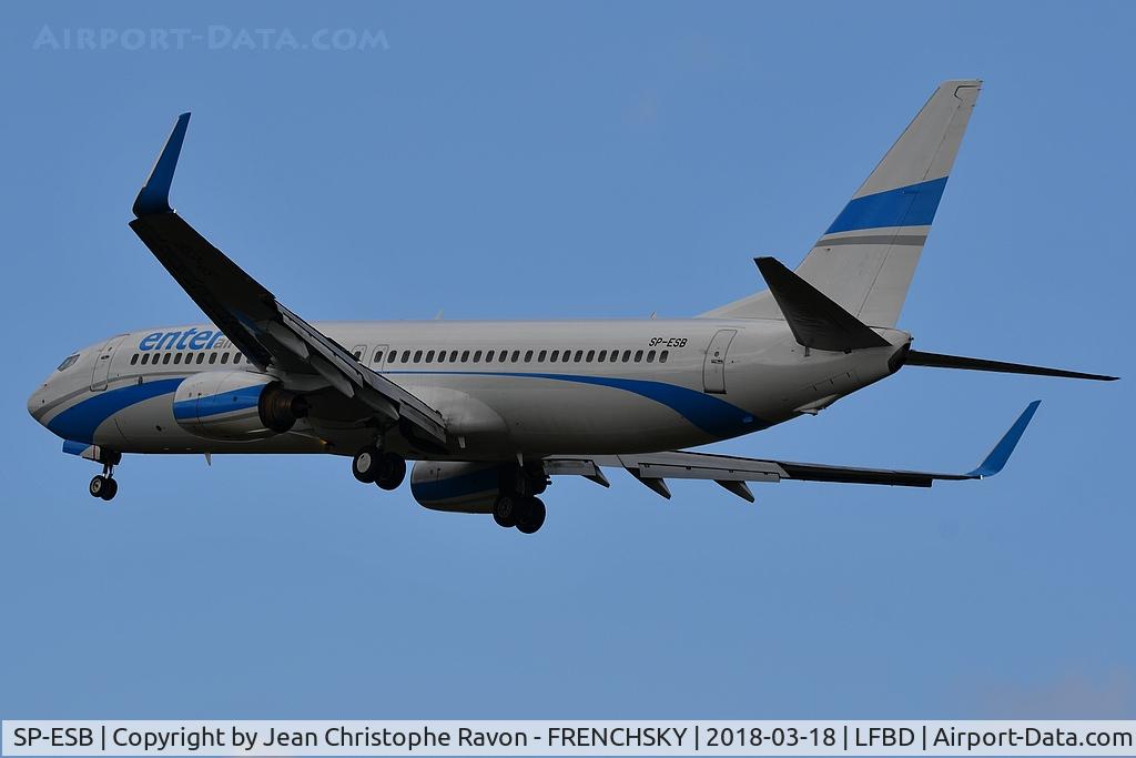 SP-ESB, 2003 Boeing 737-8Q8 C/N 30692, Enter Air (AerCap Ireland Ltd)