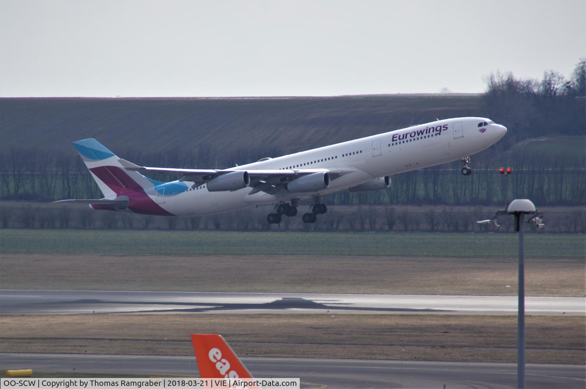 OO-SCW, 2000 Airbus A340-313 C/N 335, Eurowings Airbus A340-300