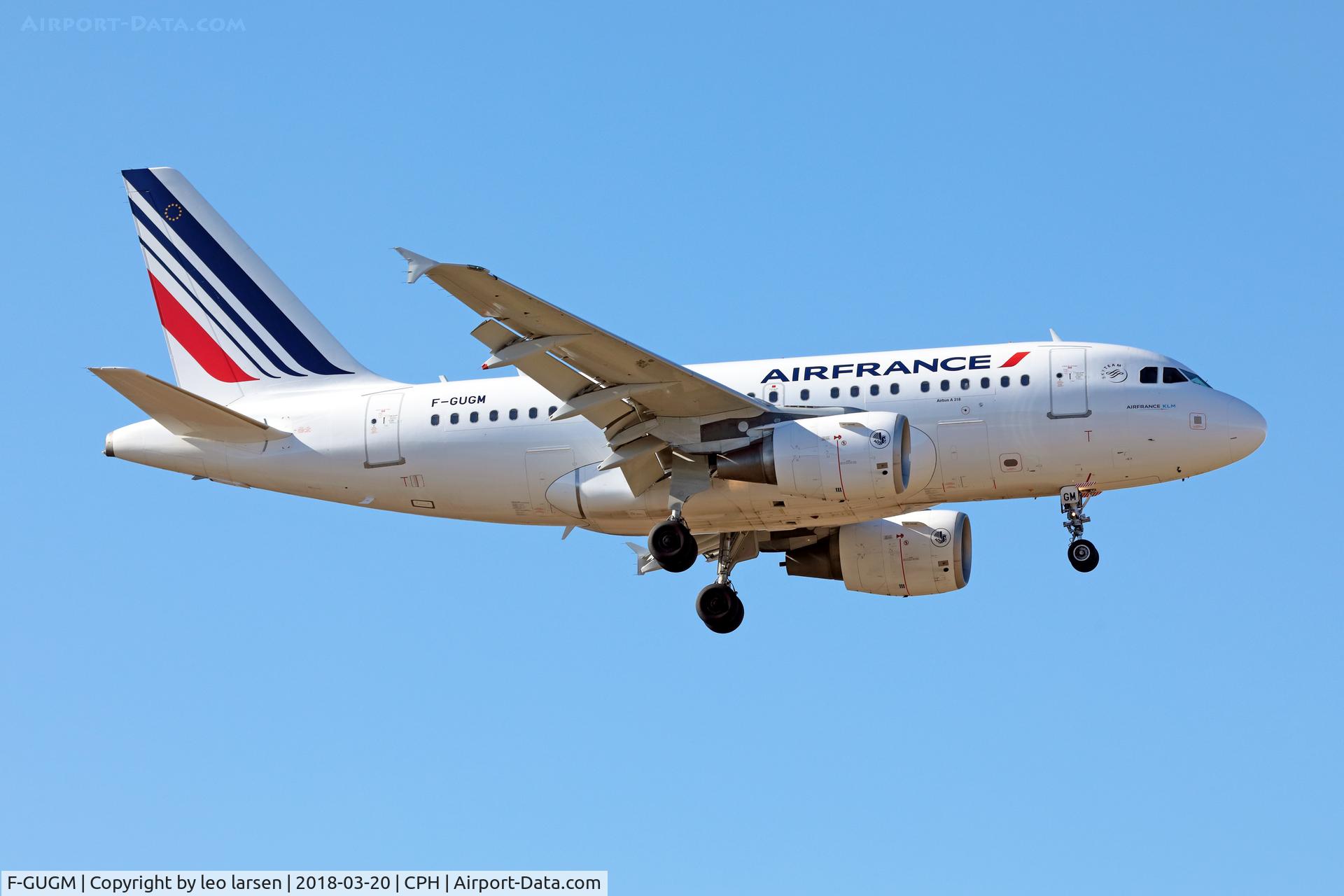 F-GUGM, 2006 Airbus A318-111 C/N 2750, Copenhagen 20.3.2018 final to R-04L