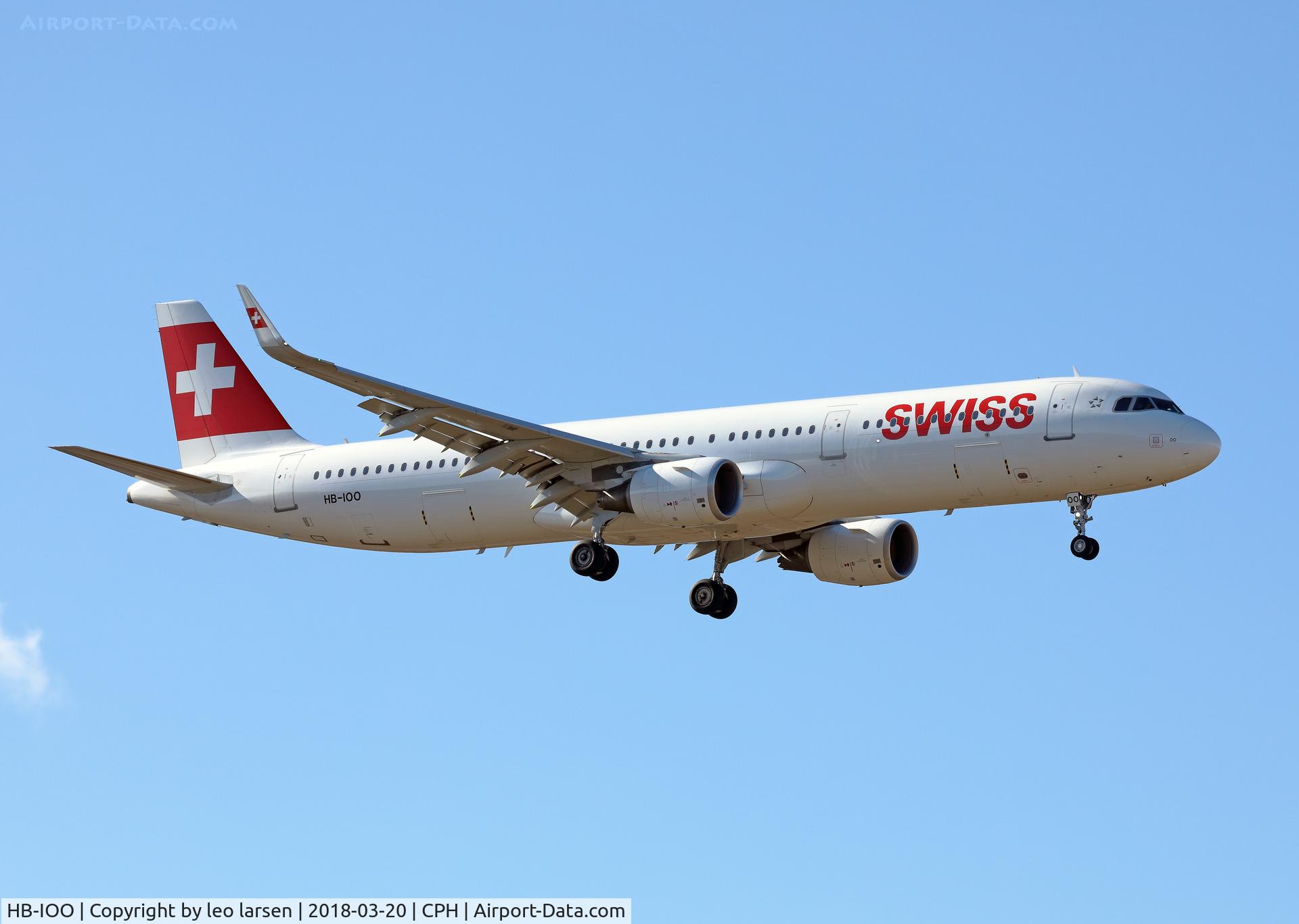 HB-IOO, 2016 Airbus A321-212 C/N 7007, Copenhagen 20.3.2018 final to R-04L