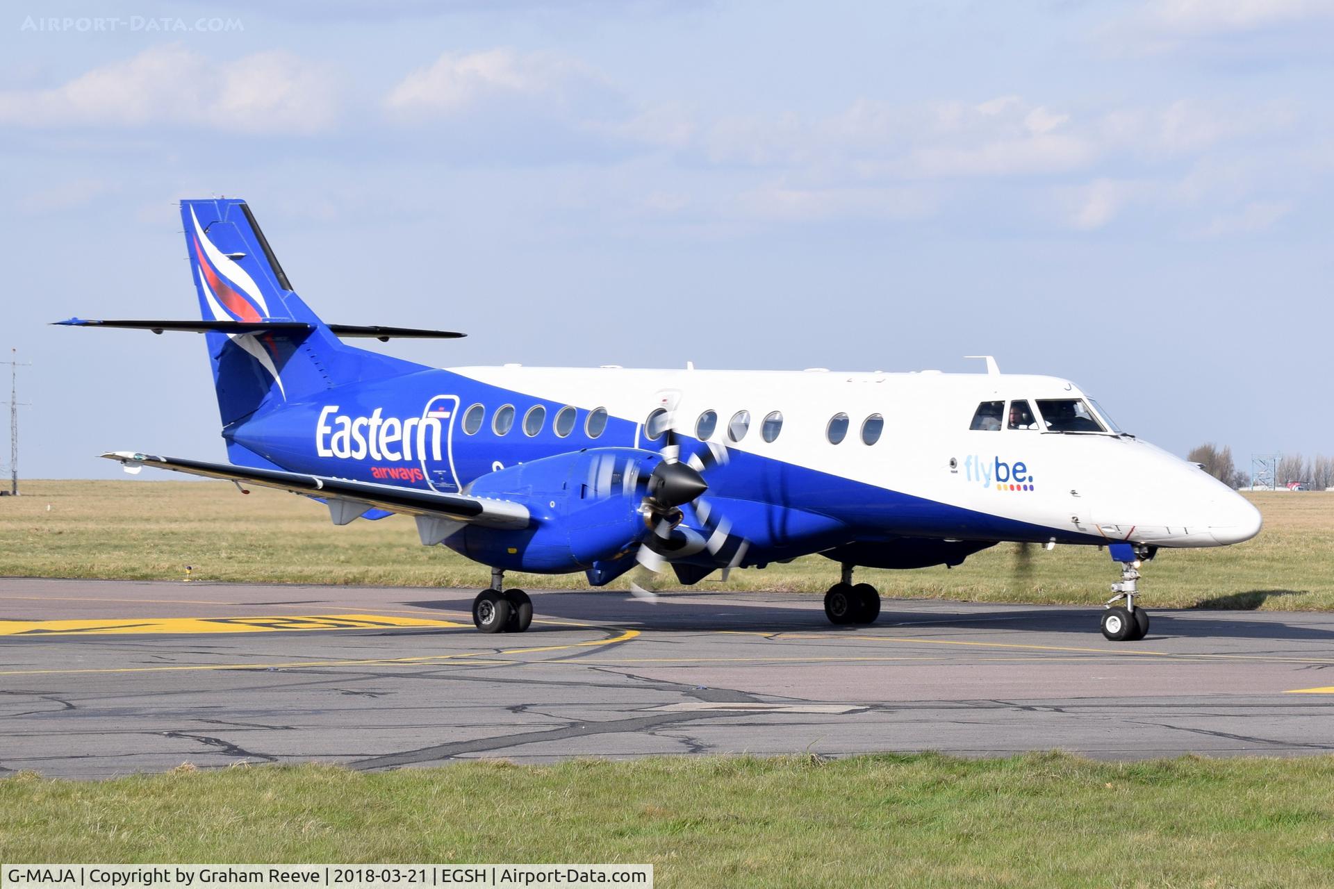 G-MAJA, 1994 British Aerospace Jetstream 41 C/N 41032, Now with Flybe logo on the front.