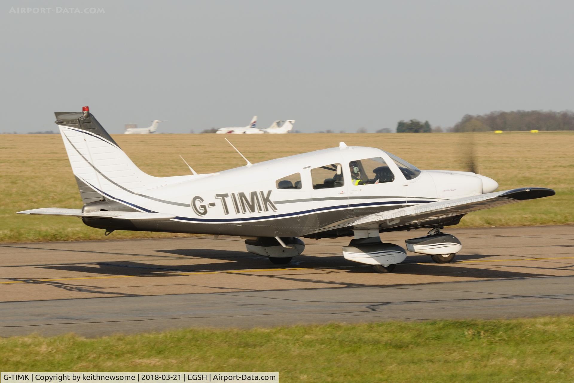 G-TIMK, 1980 Piper PA-28-181 Cherokee Archer II C/N 28-8090214, Return Visitor.