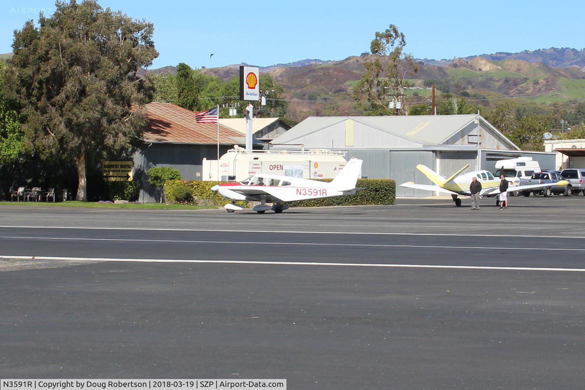 N3591R, 1970 Piper PA-28-180 Cherokee C/N 28-5704, 1970 PIPER PA-28-180 CHEROKEE, Lycoming O&VO-360 180 Hp, taxi to Rwy 04