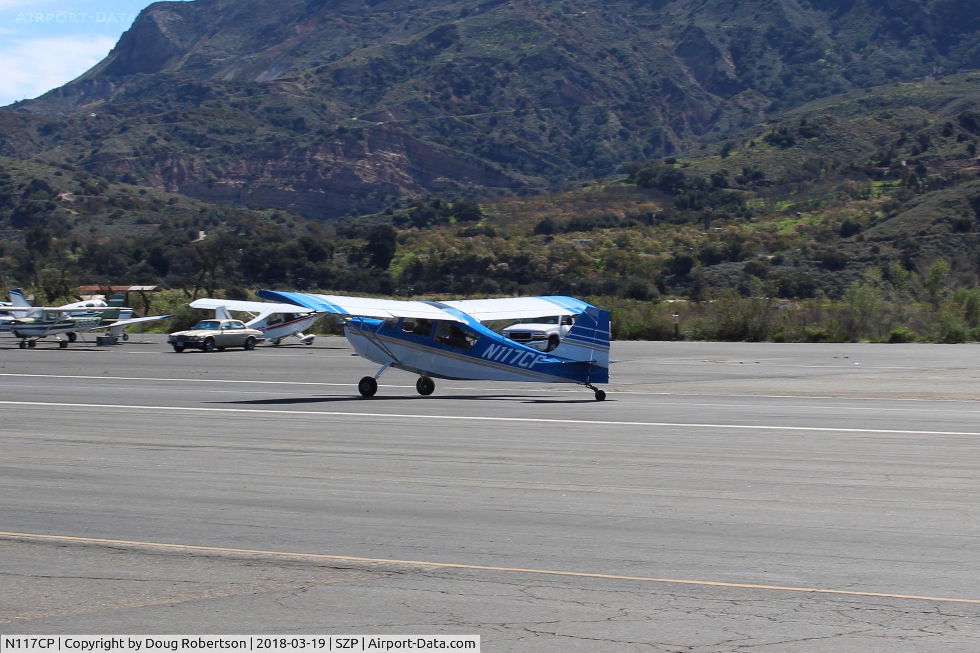 N117CP, American Champion 7GCBC Citabria C/N 1275-99, 1999 American Champion 7GCBC CITABRIA, Lycoming O-320 150 Hp, landing roll Rwy 04