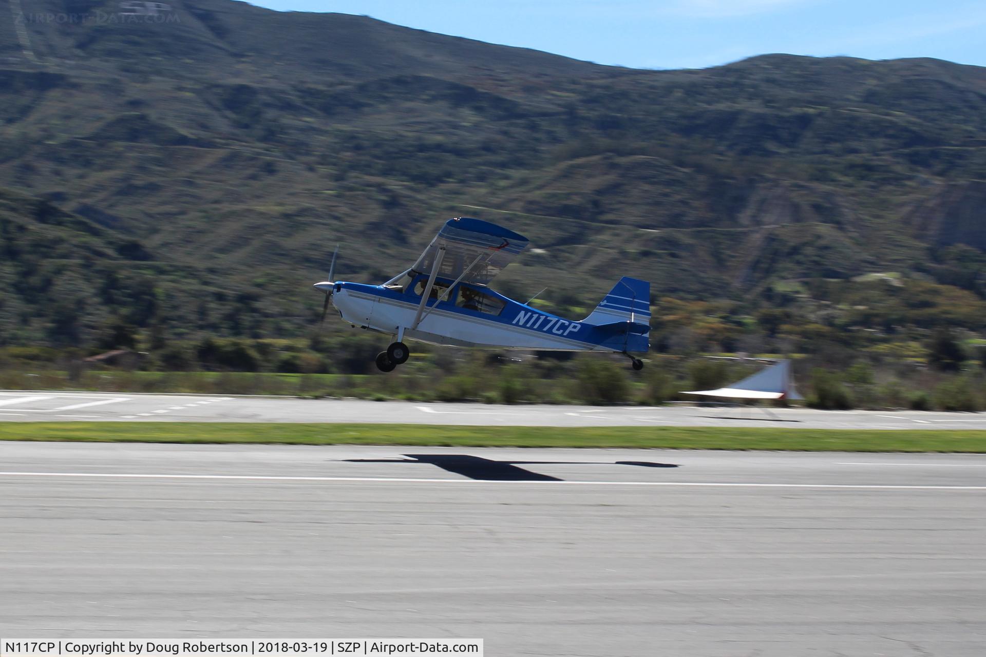 N117CP, American Champion 7GCBC Citabria C/N 1275-99, 1999 American Champion 7GCBC CITABRIA, Lycoming O-320 150 Hp, takeoff climb Rwy 04