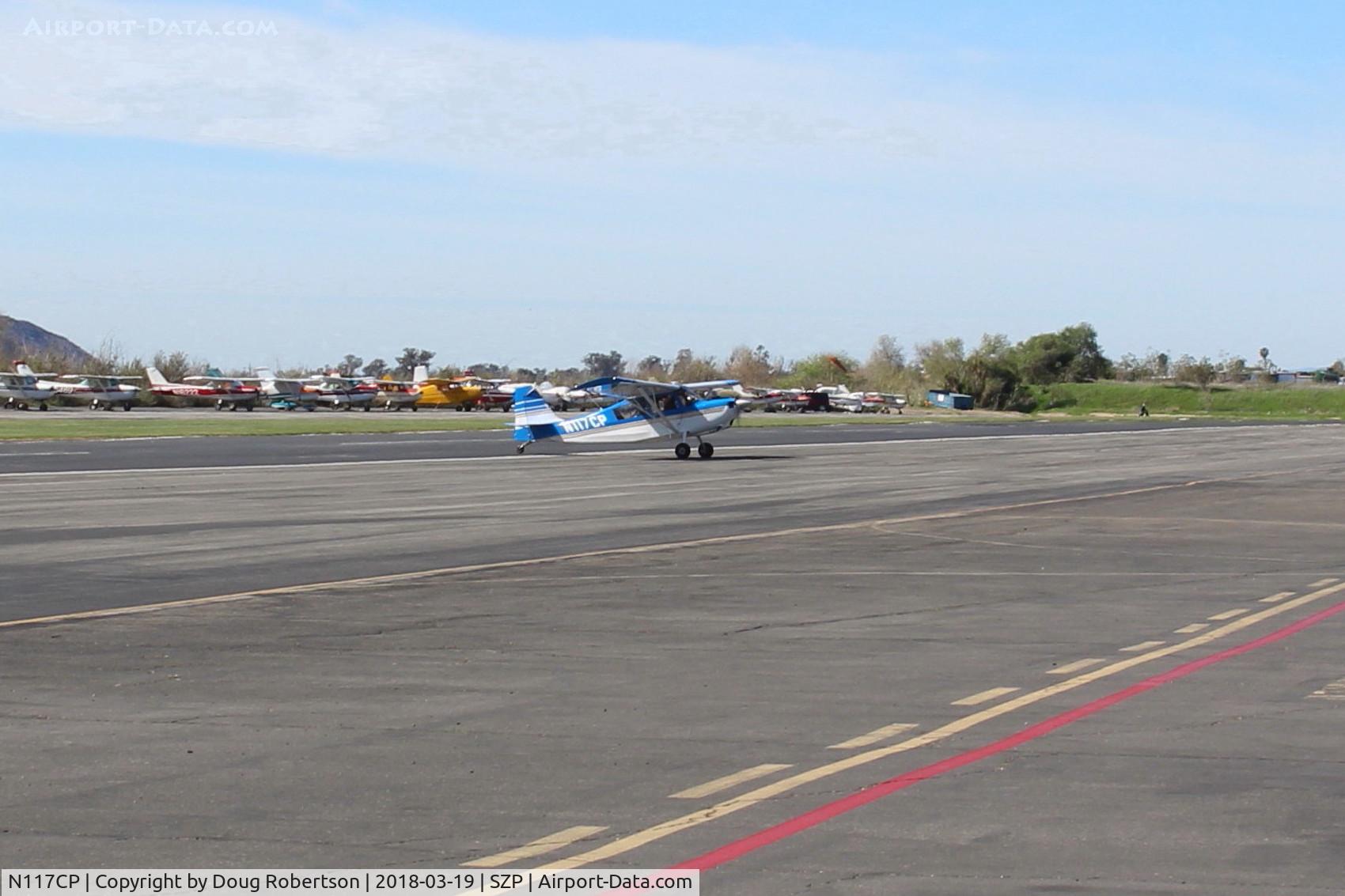 N117CP, American Champion 7GCBC Citabria C/N 1275-99, 1999 American CHAMPION 7GCBC, Lycoming O-320 150 Hp, taxi off the active