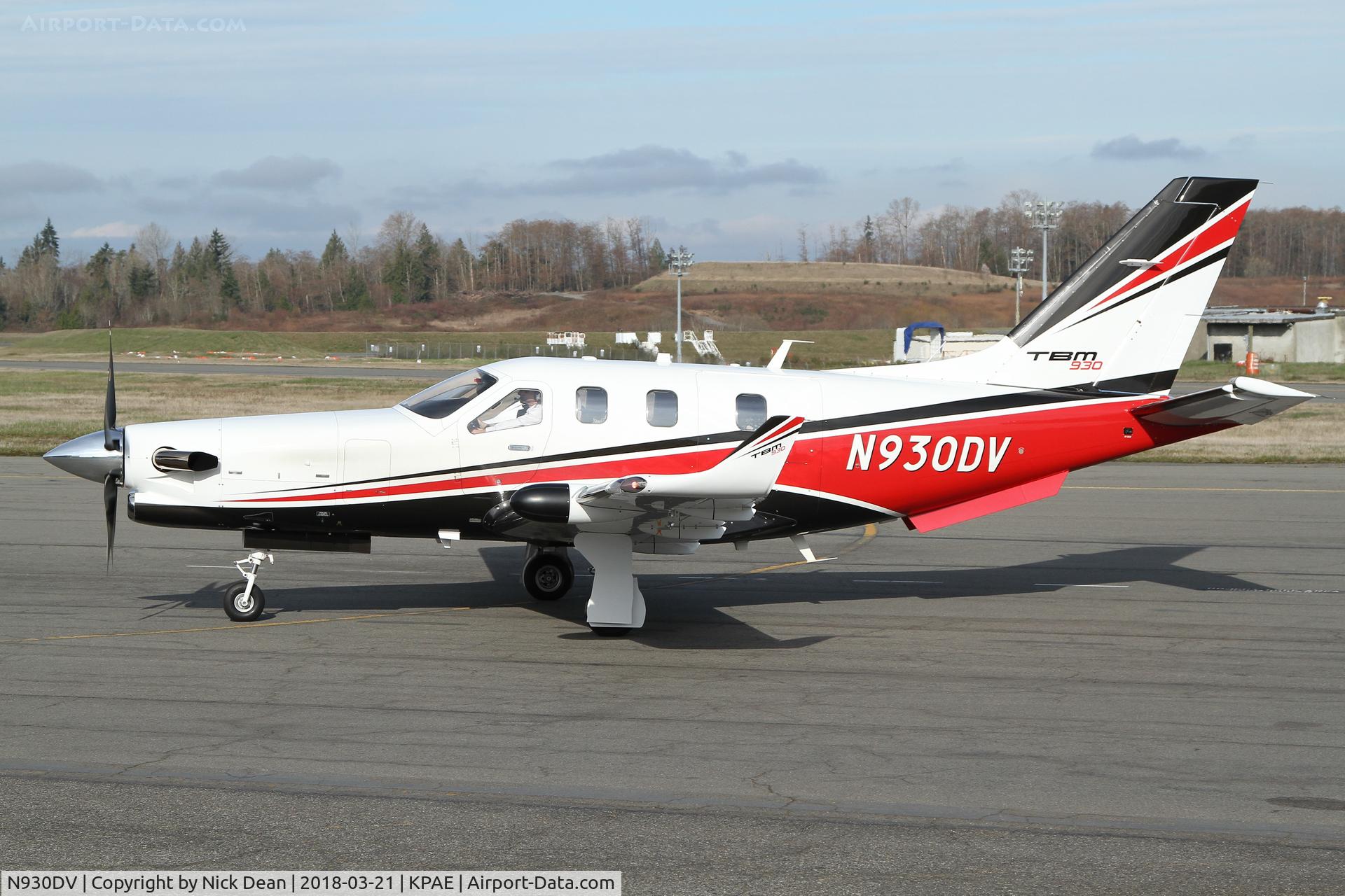 N930DV, 2017 Daher TBM-930 C/N 1202, PAE/KPAE