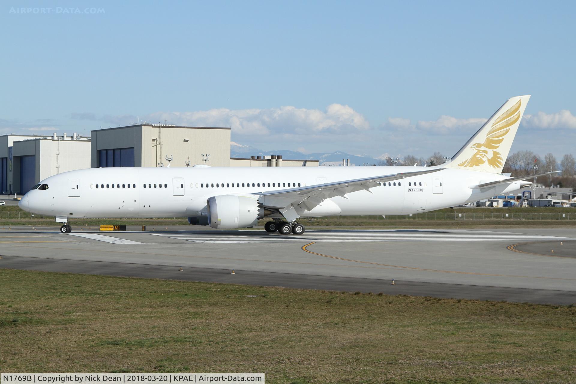 N1769B, 2018 Boeing 787-9 Dreamliner C/N 39996, PAE/KPAE