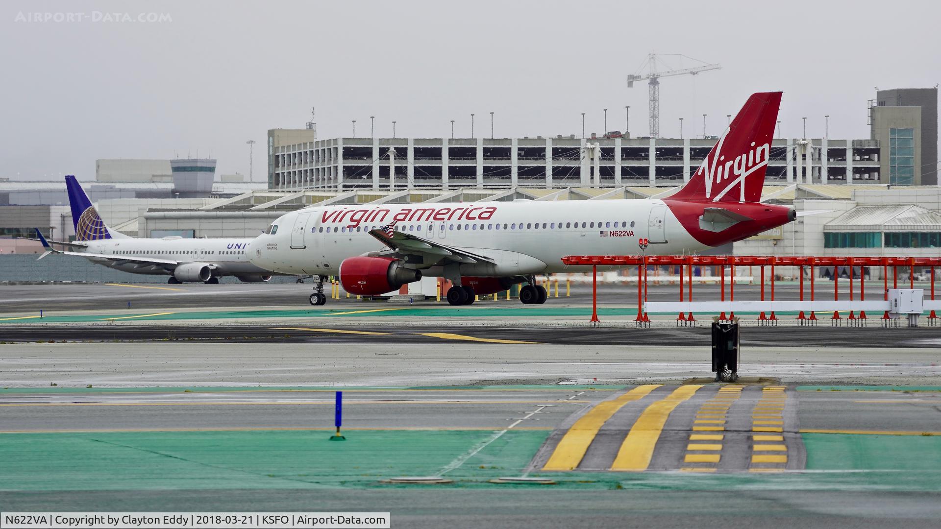 N622VA, 2006 Airbus A320-214 C/N 2674, SFO 2018.