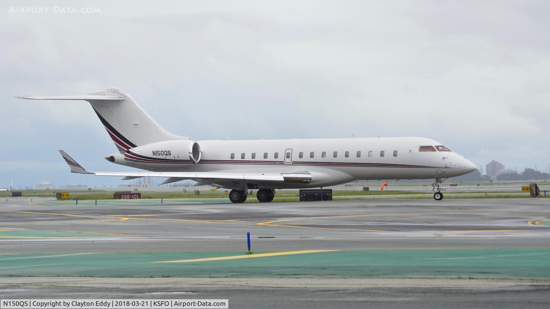 N150QS, 2014 Bombardier BD-700-1A10 Global 6000 C/N 9657, SFO 2018.