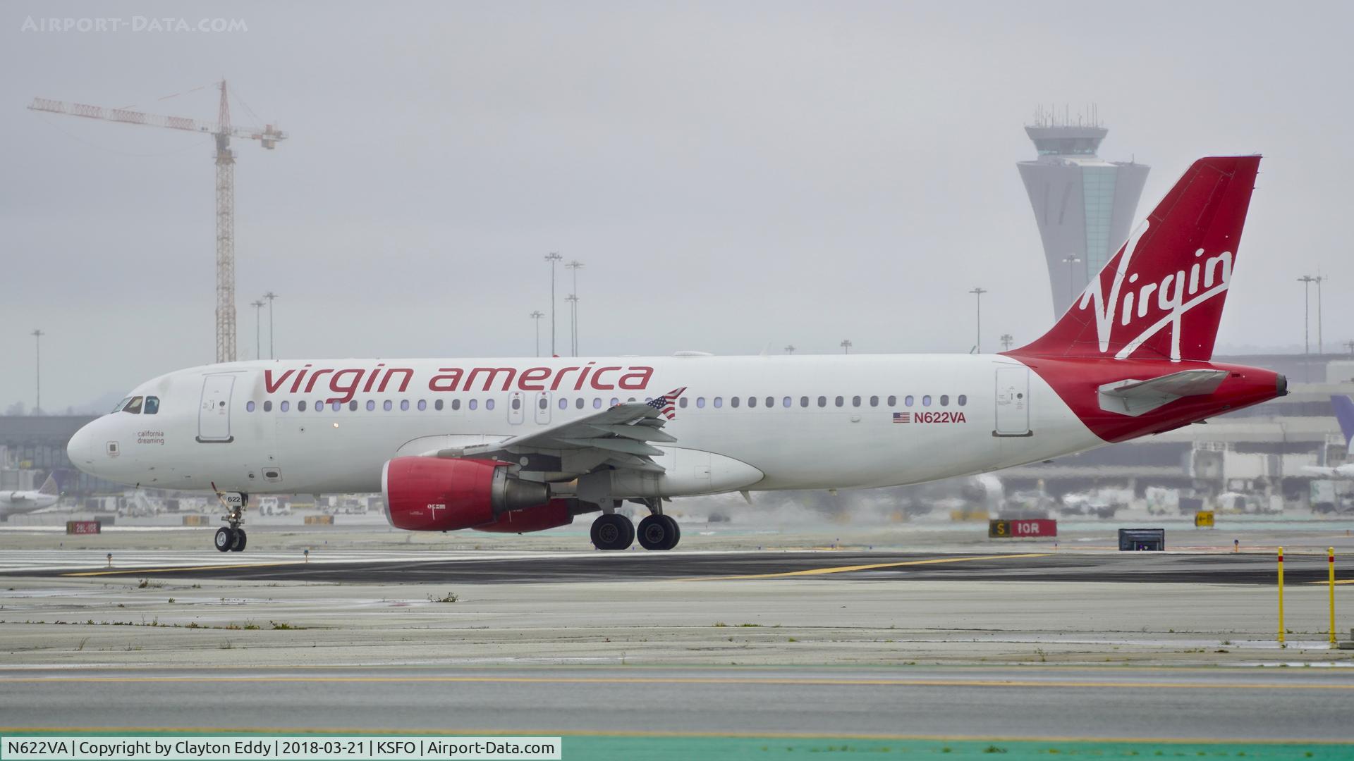 N622VA, 2006 Airbus A320-214 C/N 2674, SFO 2018.
