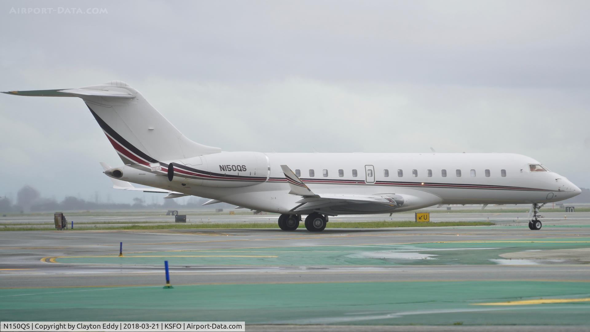 N150QS, 2014 Bombardier BD-700-1A10 Global 6000 C/N 9657, SFO 2018.
