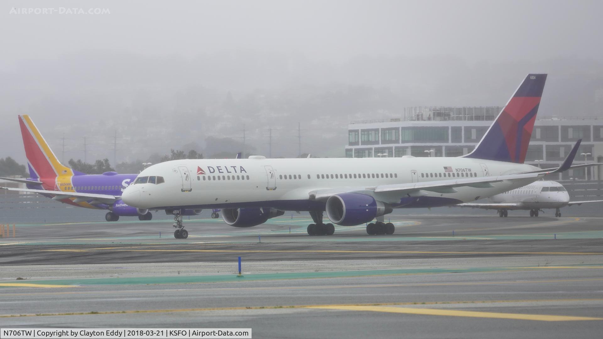 N706TW, 1997 Boeing 757-2Q8 C/N 28165, SFO 2018.