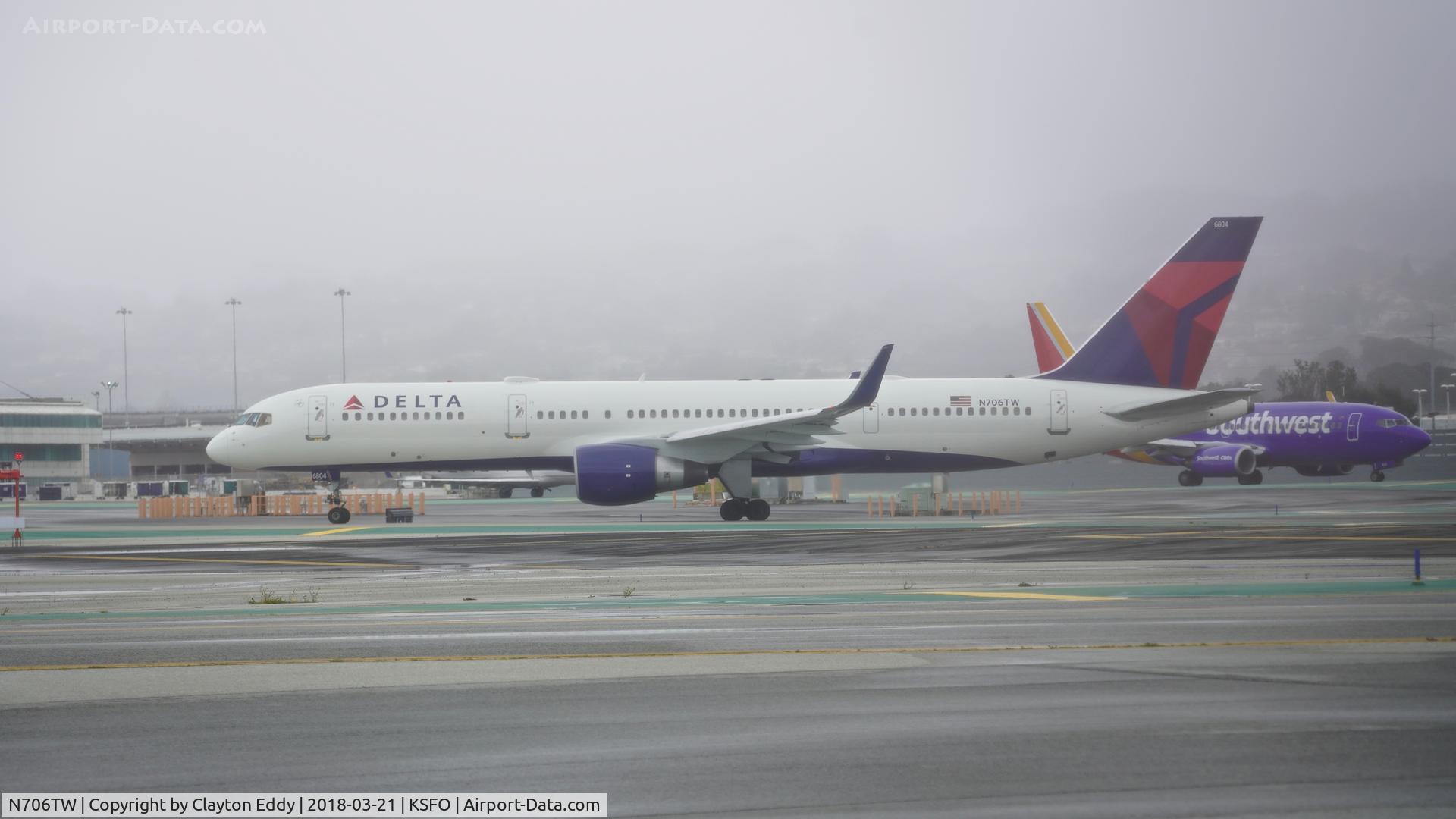 N706TW, 1997 Boeing 757-2Q8 C/N 28165, SFO 2018.
