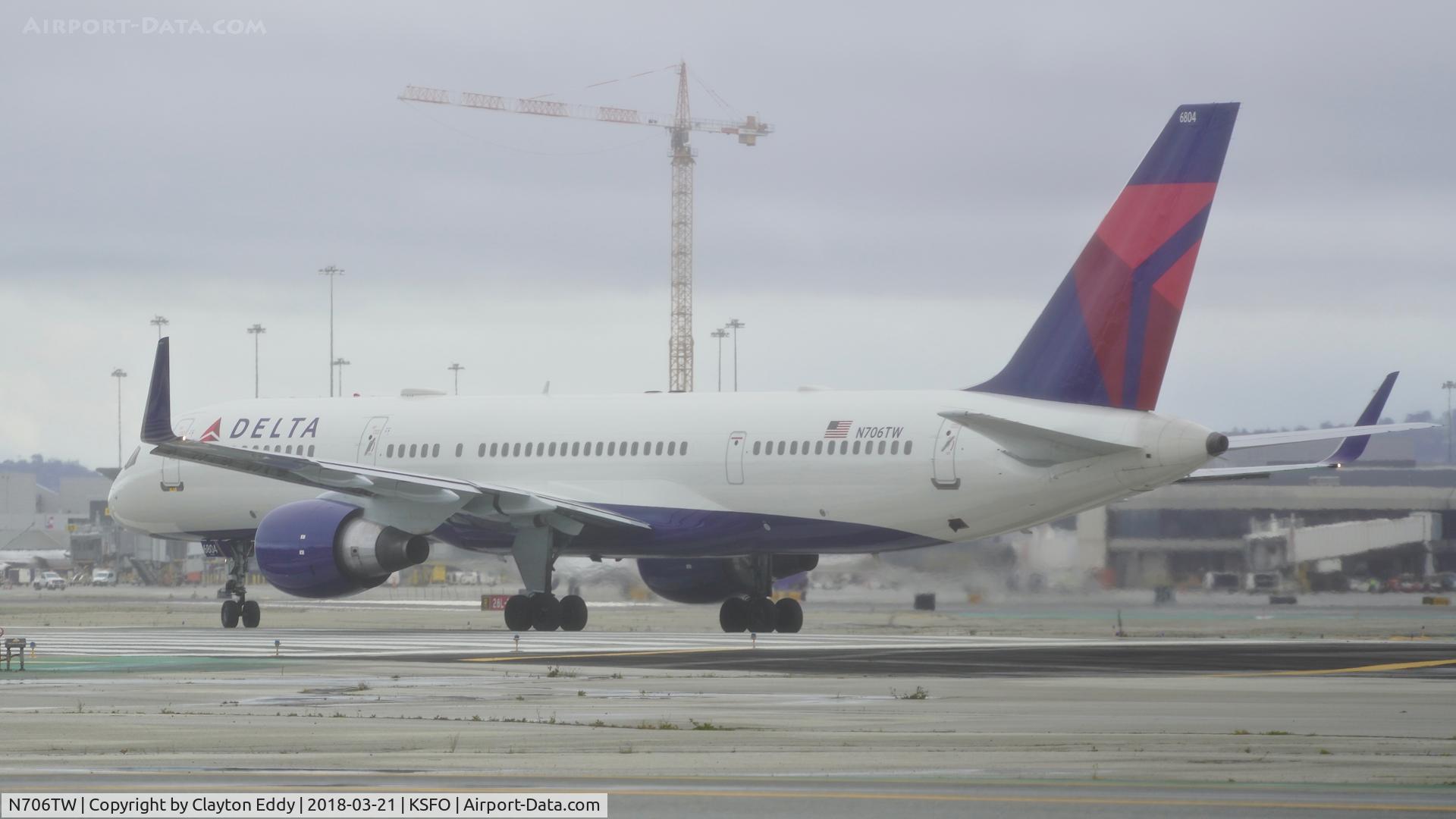 N706TW, 1997 Boeing 757-2Q8 C/N 28165, SFO 2018.