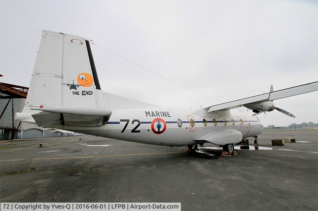 72, Aerospatiale N-262E Fregate C/N 72, Aerospatiale N-262E Fregate, Exibited at Air & Space Museum Paris-Le Bourget (LFPB)