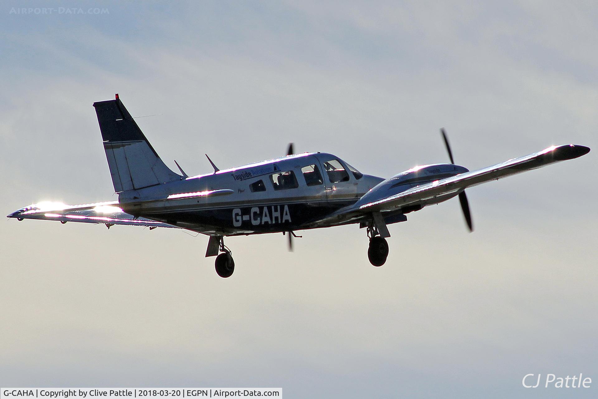 G-CAHA, 1977 Piper PA-34-200T Seneca II C/N 34-7770010, Dundee departure - Tayside Aviation