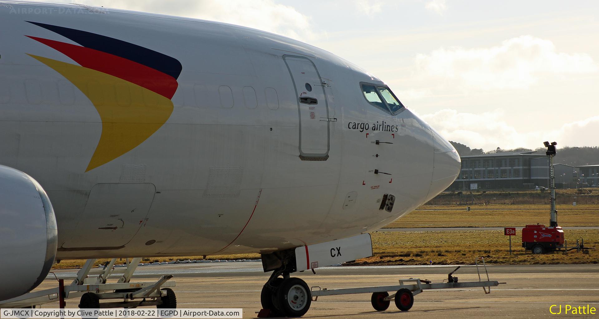 G-JMCX, 1990 Boeing 737-406 C/N 24959, Freight duties at Aberdeen