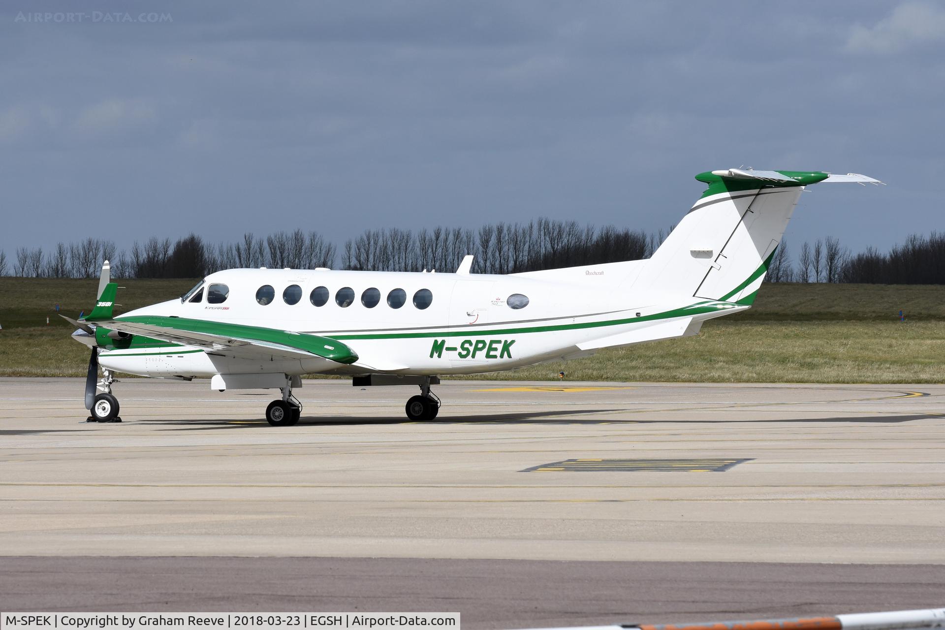 M-SPEK, 2013 Beech B300 (B350i) King Air King Air C/N FL-959, Parked at Norwich.