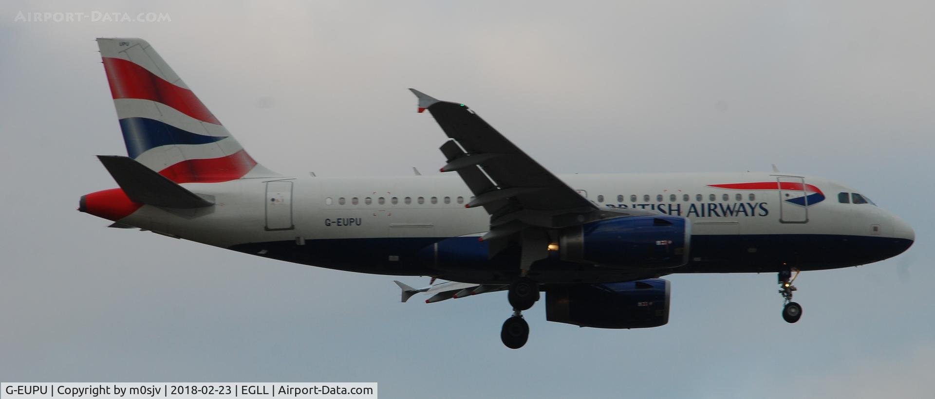 G-EUPU, 2000 Airbus A319-131 C/N 1384, Taken from the threshold of 29L