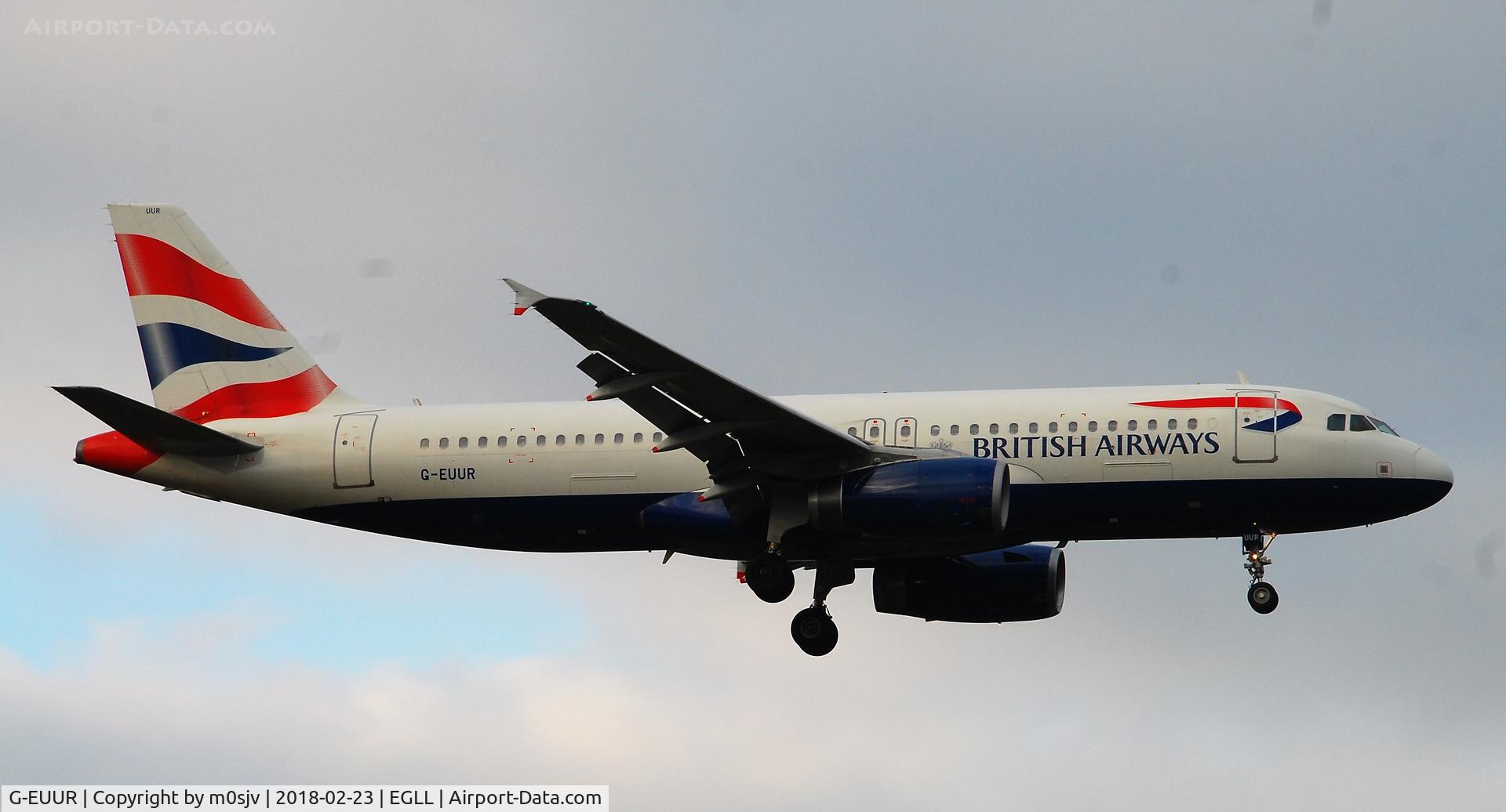 G-EUUR, 2003 Airbus A320-232 C/N 2040, Taken from the threshold of 29L