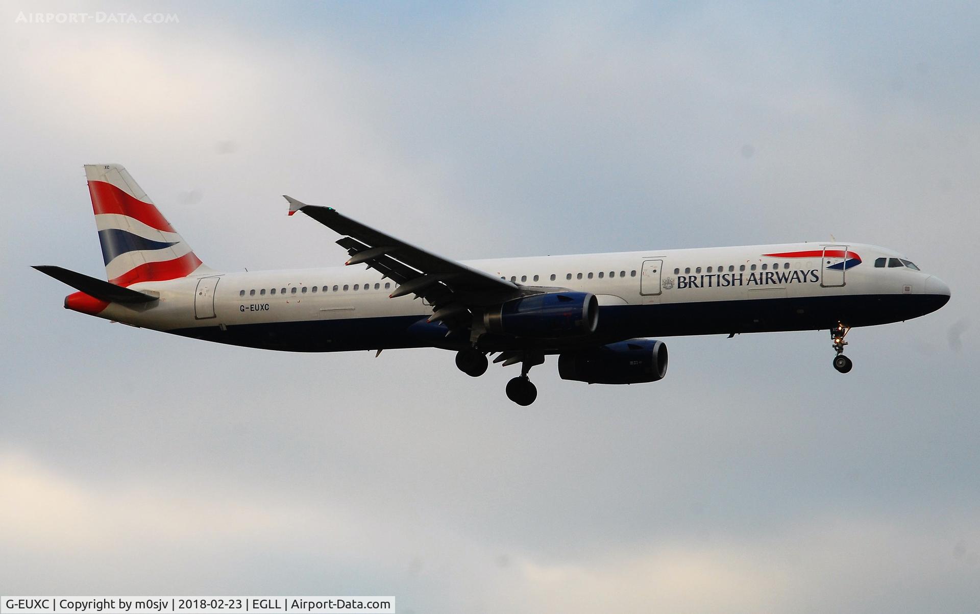 G-EUXC, 2004 Airbus A321-231 C/N 2305, Taken from the threshold of 29L