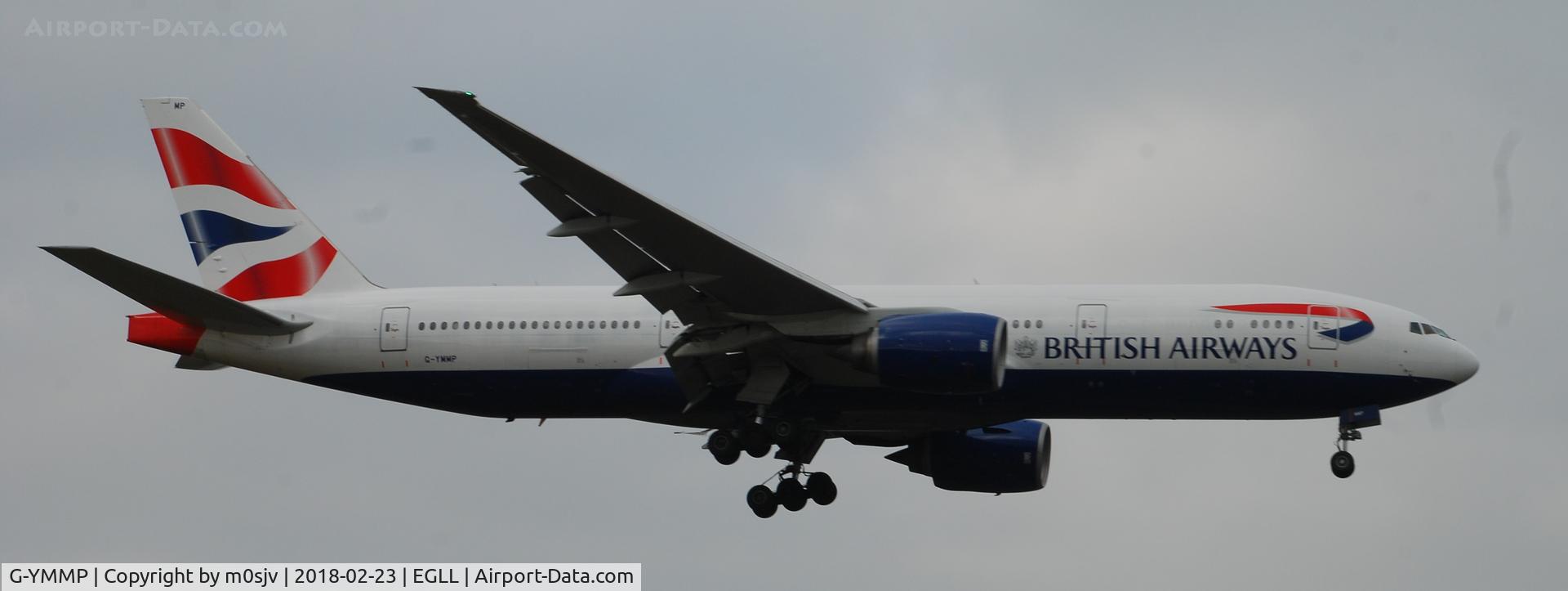 G-YMMP, 2001 Boeing 777-236 C/N 30315, Taken from the threshold of 29L