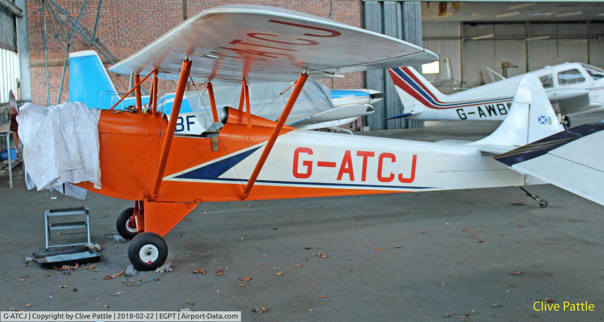 G-ATCJ, 1975 Luton LA4A Minor C/N PFA 812, Hangared at Perth EGPT