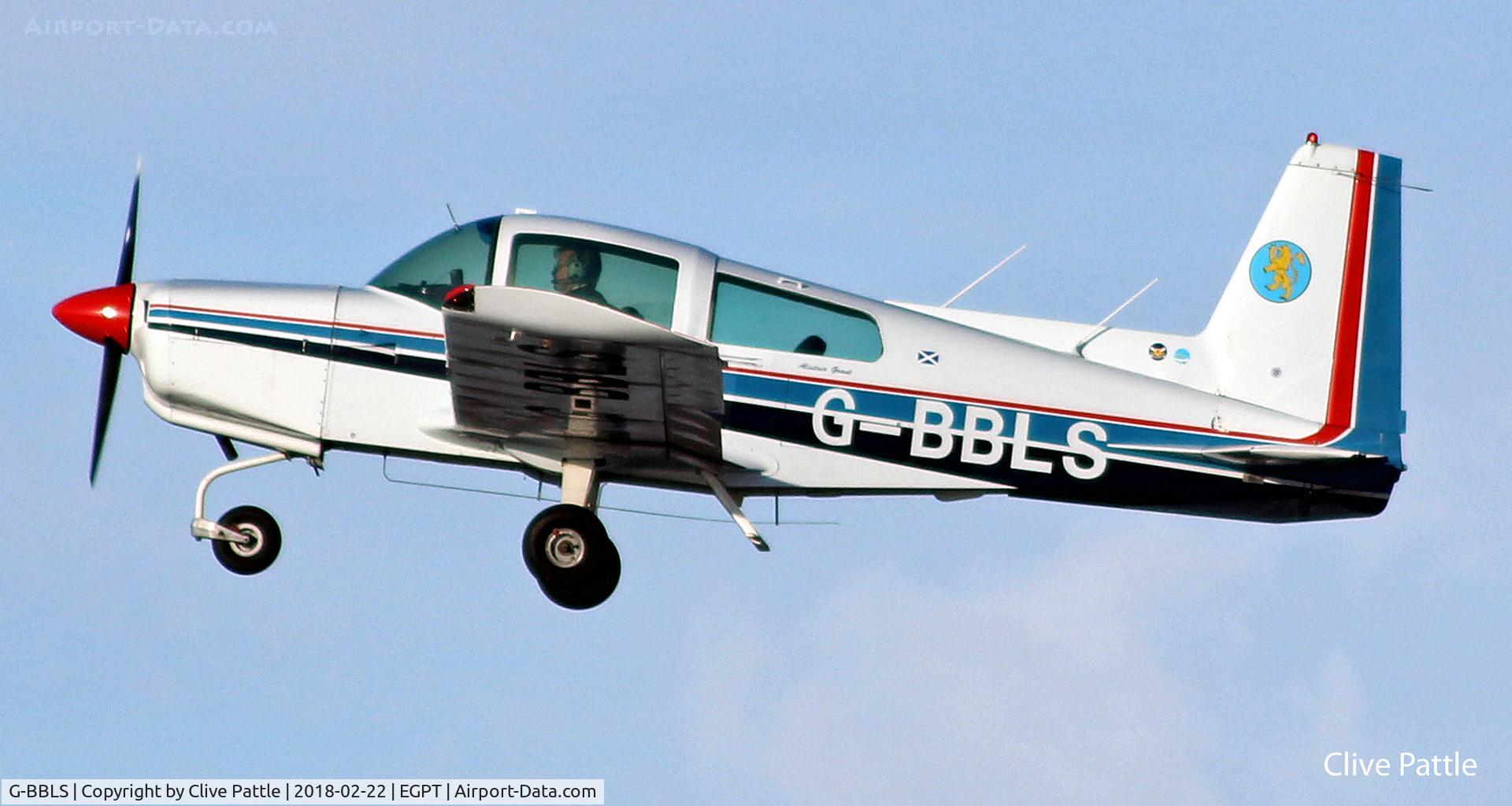 G-BBLS, 1973 Grumman American AA-5 Traveler C/N AA5-0440, Perth EGPT departure